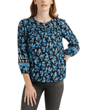image of Lucky Brand Alexis Popover Top