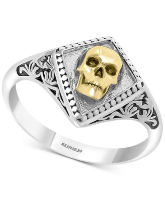 EFFY Collection - Men's Rock n' Roll Statement Ring in Sterling Silver & 18k Gold-Plate
