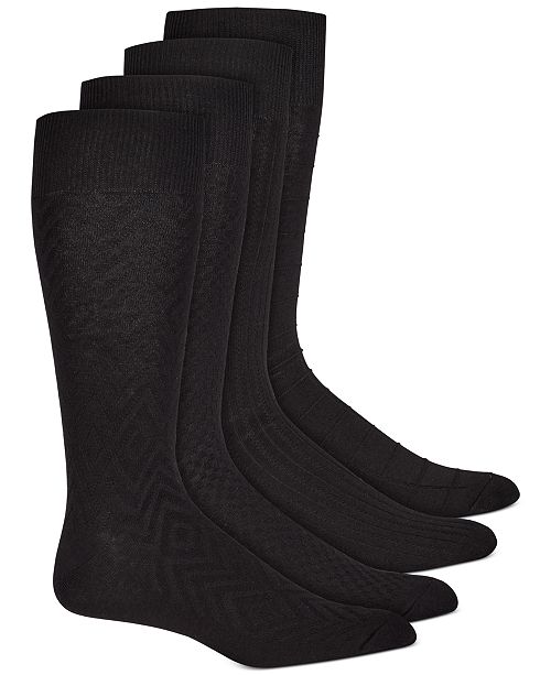 Alfani Men's 4-Pk. Textured Socks, Created for Macy's & Reviews ...