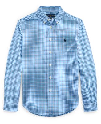 Polo Ralph Lauren - Big Boys Gingham Cotton Poplin Shirt