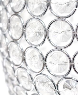 Elegant Designs Elipse Crystal Decorative Curved Accent Uplight Table Lamp