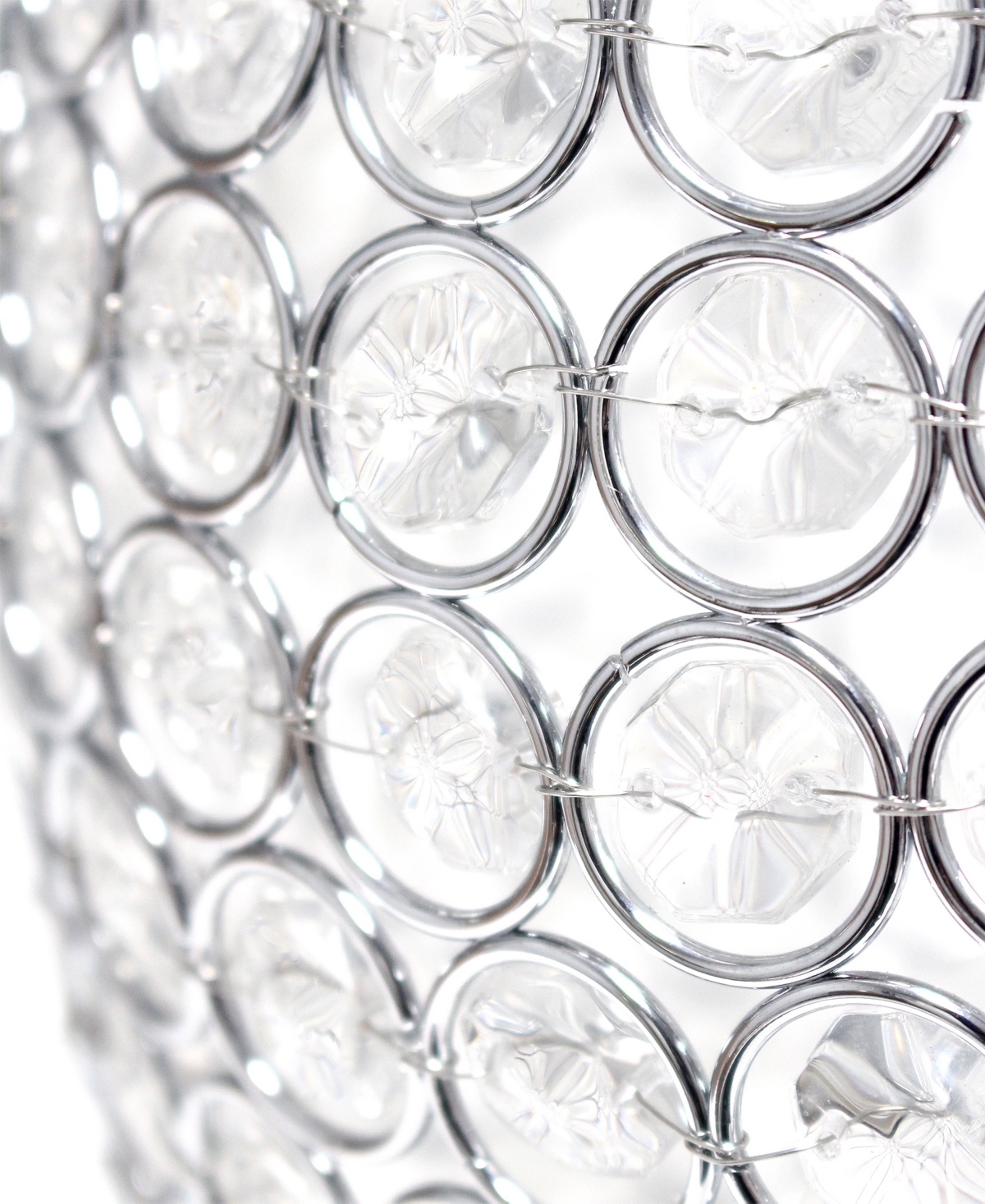 Elegant Designs Elipse Crystal Decorative Curved Accent Uplight Table Lamp