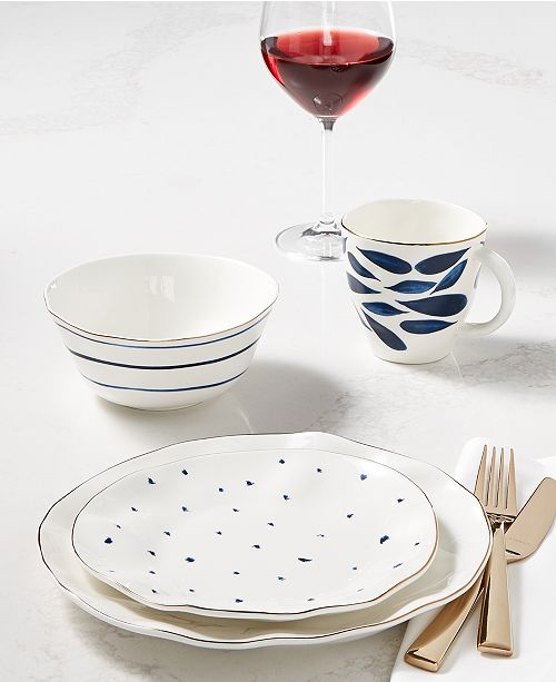 Lenox Blue Bay Dessert Collection & Reviews Dinnerware Dining Macy's