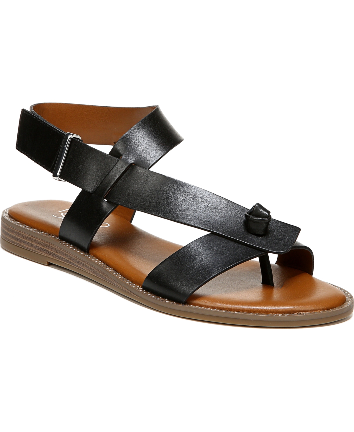 Women's Glenni Hidden Adjustable Strap Flat Sandals - Rainbow Faux Leather