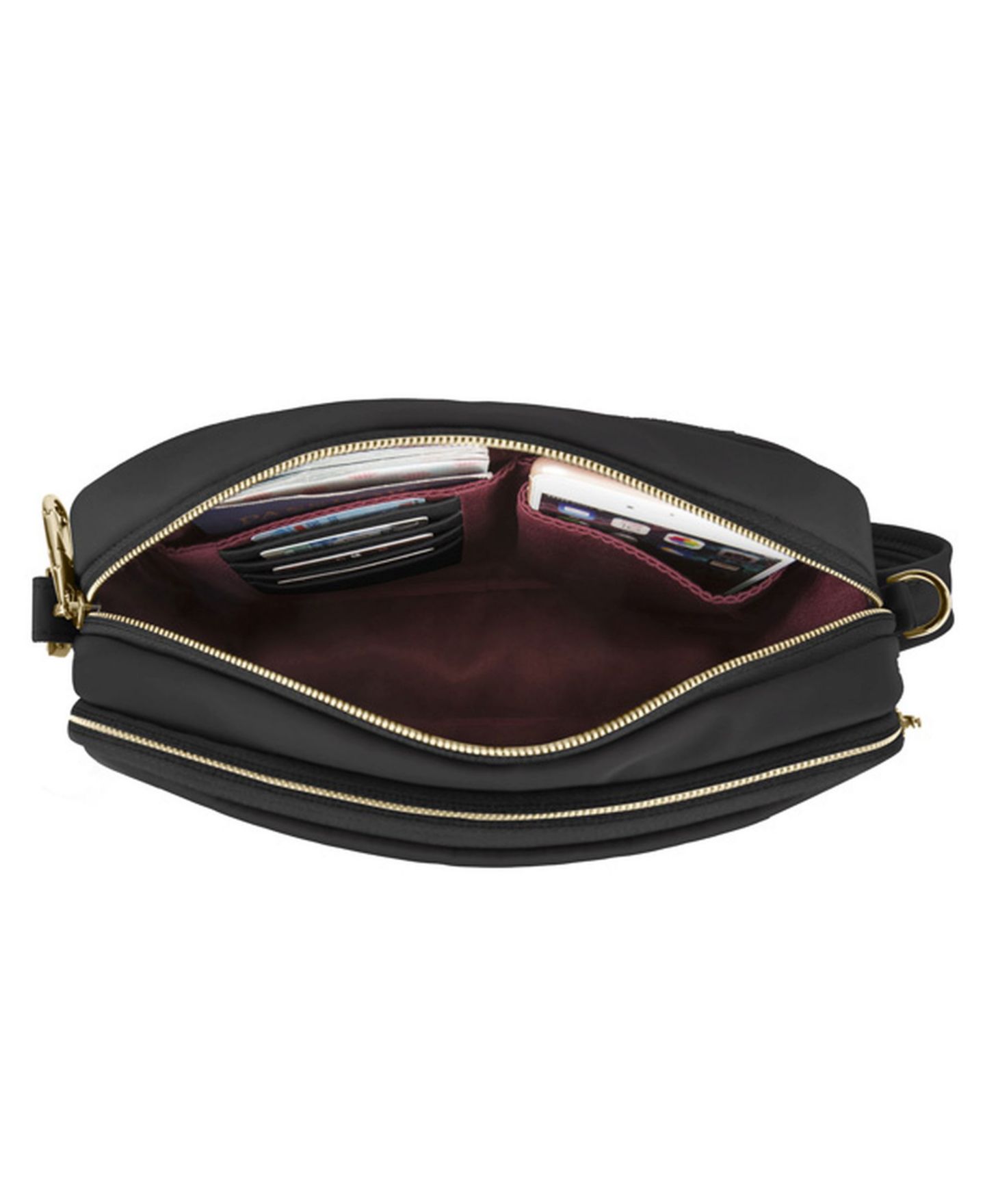 Женская сумка Travelon Anti-Theft Addison Small Crossbody, цвет: Чёрный — фото 6
