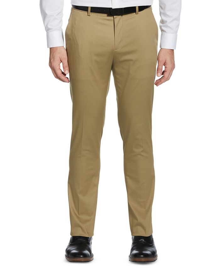 Perry Ellis Portfolio Men's Slim-Fit Stretch Cotton Dress Pants - Macy's