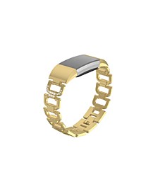 Unisex Fitbit Charge 2 Gold-Tone Stainless Steel Watch Replacement Band