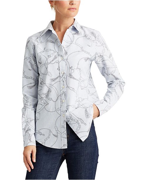 Lauren Ralph Lauren Striped Equestrian Top Reviews Tops