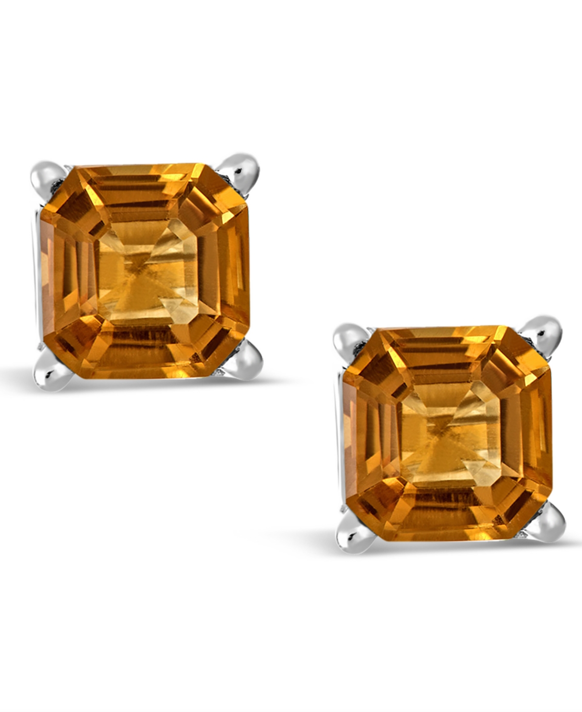 Amethyst (1-9/10 ct. t.w.) Stud Earrings in Sterling Silver (Also Available  - Citrine