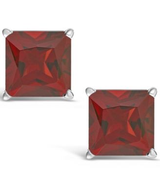 Garnet (2-5/8 ct. t.w.) Stud Earrings in Sterling Silver