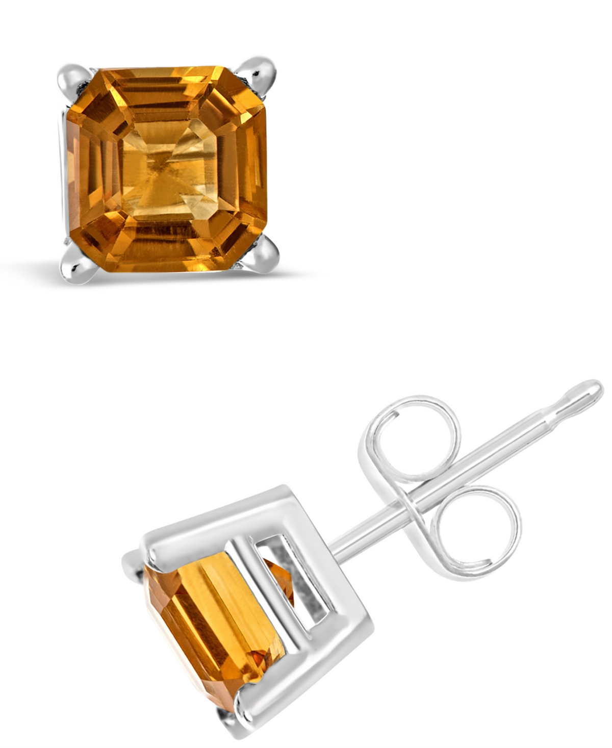 Amethyst (1-9/10 ct. t.w.) Stud Earrings in Sterling Silver (Also Available  - Citrine