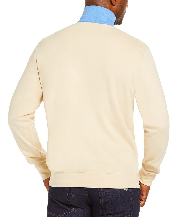 Lacoste Men's Colorblocked QuarterZip Sweater, Created for Macy's Macy's