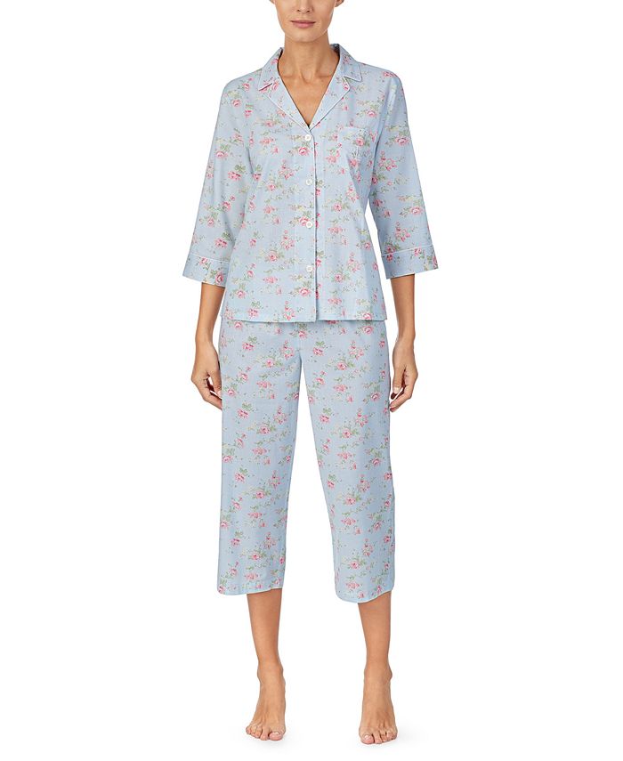 Lauren Ralph Lauren Petite FloralPrint Capri Pajama Set Macy's