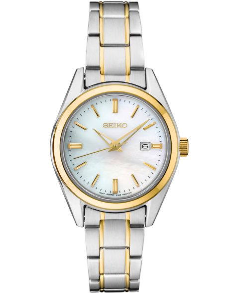 Женские часы Seiko Essentials Two-Tone Stainless Steel Bracelet Watch 29.8mm