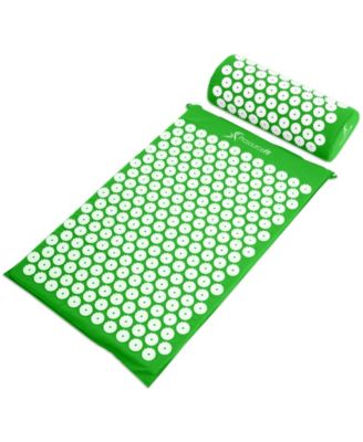 Acupressure Mat and Pillow Set - Green