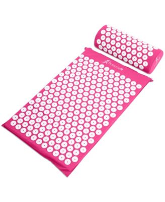 Acupressure Mat and Pillow Set - Pink