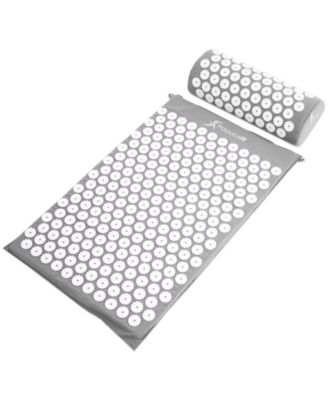 Acupressure Mat and Pillow Set - Grey