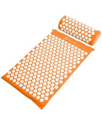 Acupressure Mat and Pillow Set - Orange