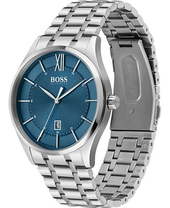 BOSS - Men's Distinction Stainless Steel Bracelet Watch 42mm