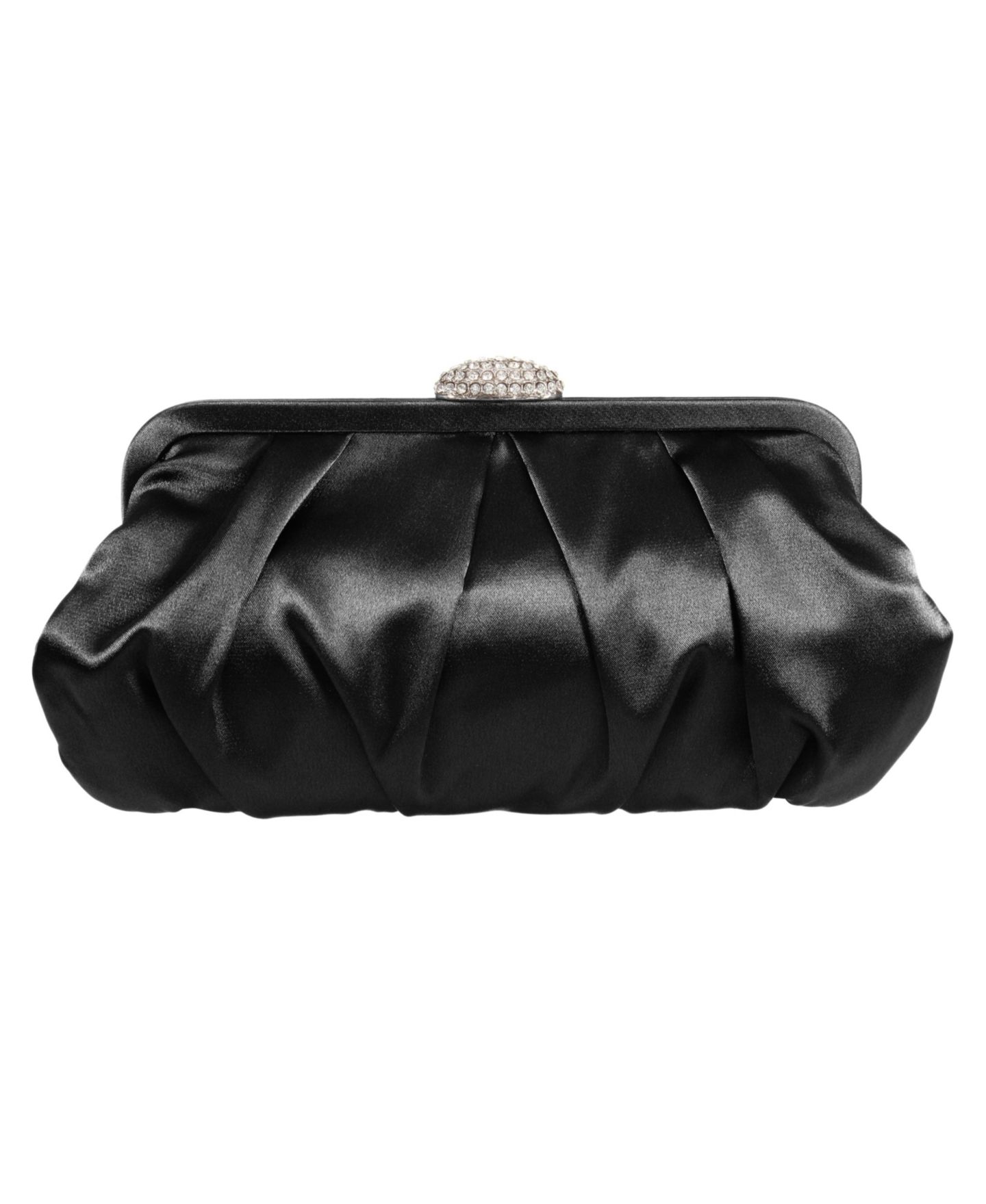 Женский клатч Nina Classic Satin Clutch, цвет: Чёрный — фото 1