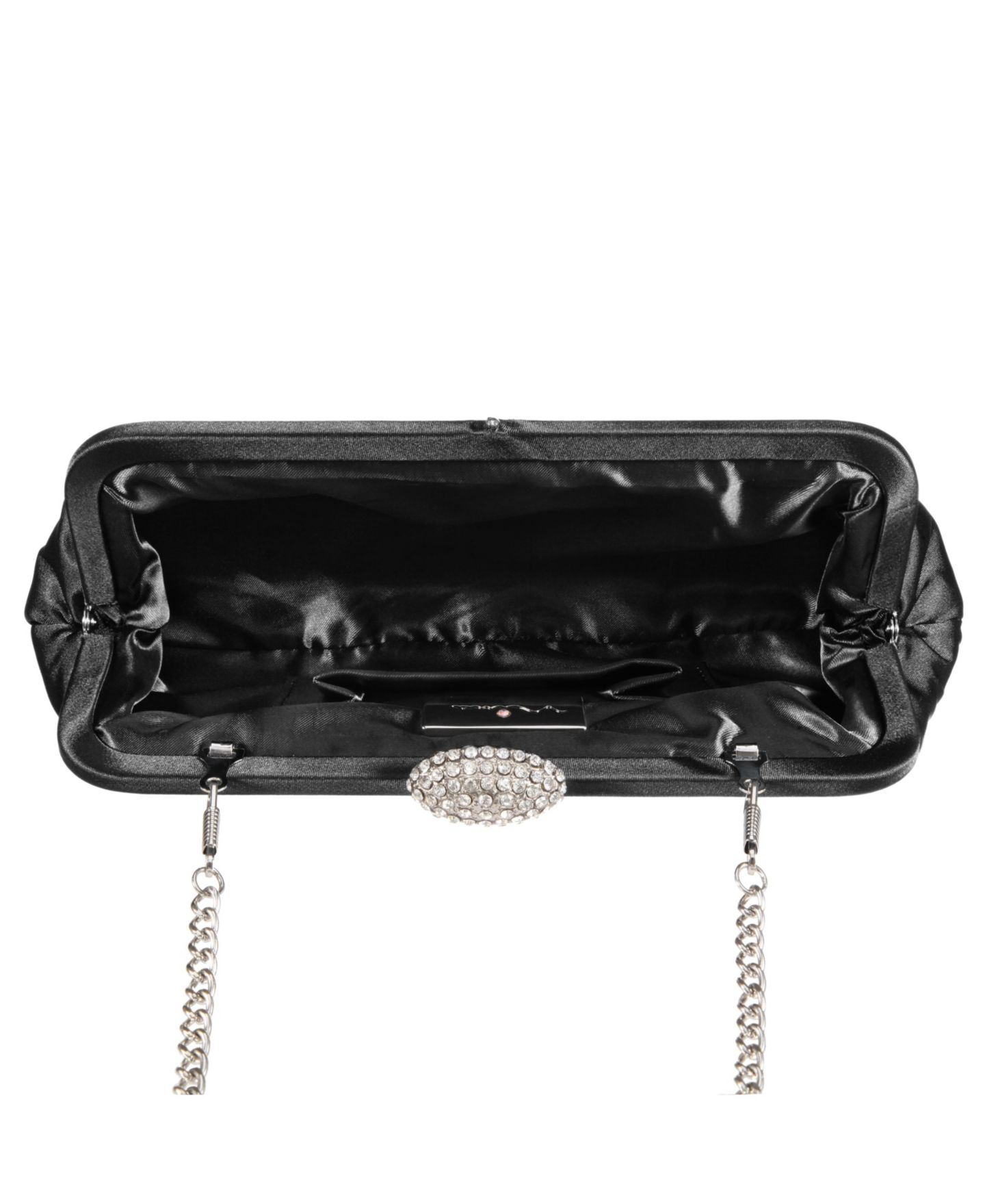 Женский клатч Nina Classic Satin Clutch, цвет: Чёрный — фото 2