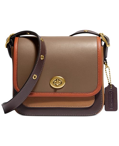 COACH Colorblock Rambler Crossbody Bag & Reviews - Handbags & Accessories - Macy&#39;s