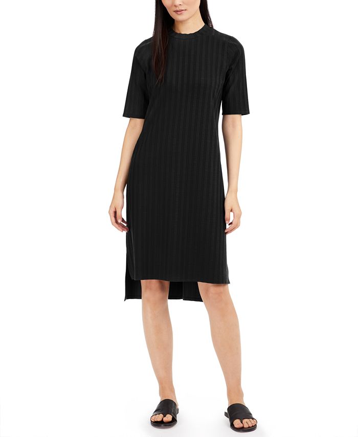 Eileen fisher velvet shop mock neck dress
