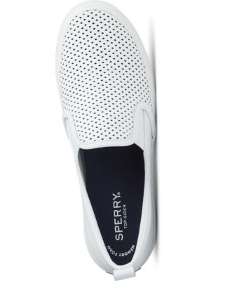 Women's Crest Twin Gore Perforated Slip On Sneakers, Created for Macy's