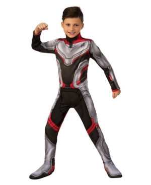 BuySeasons Avengers Big Girl and Boy Team Suit Costume