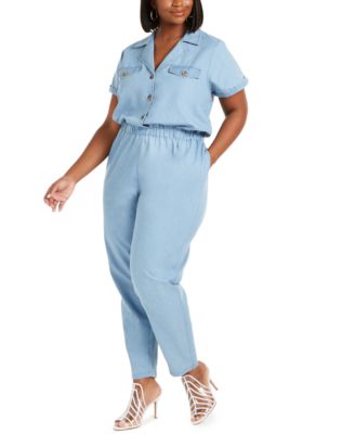 denim boiler suit plus size