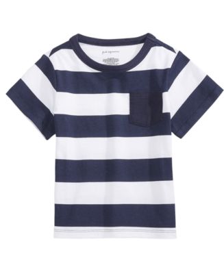 First Impressions Baby Boys Rugby Stripe Cotton T-Shirt, Created for ...