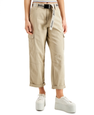 Dickies Juniors' Belted Cargo Capri Pants