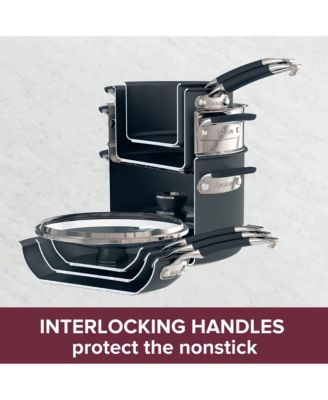 SmartStack Hard-Anodized Nesting Cookware Set, 10 Piece