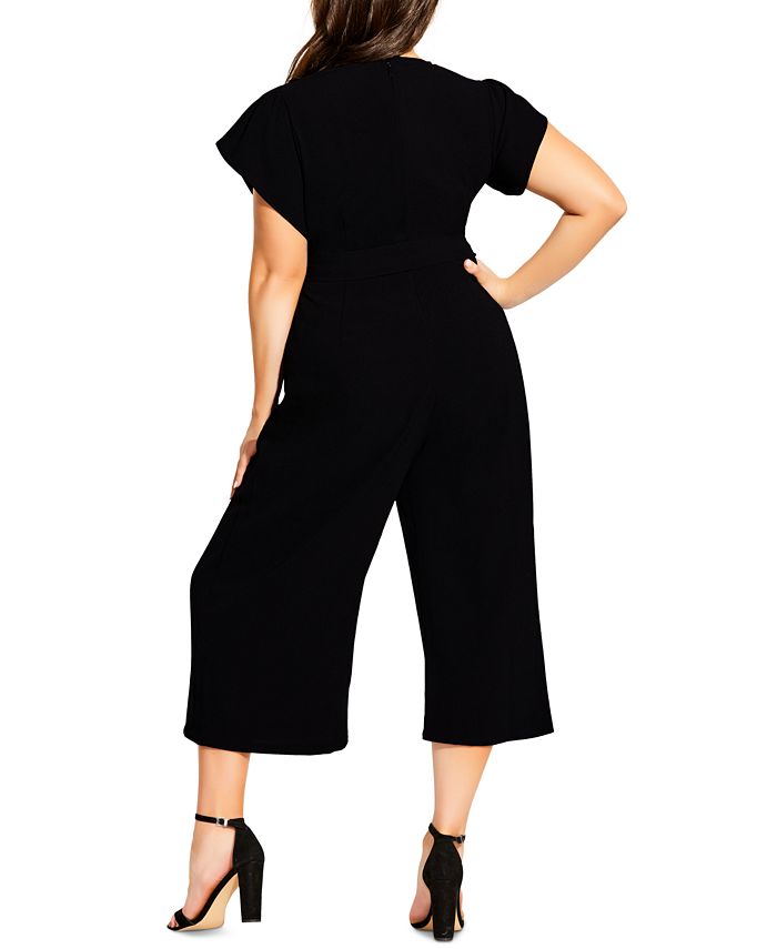 City Chic Trendy Plus Size Zen Out Jumpsuit - Macy's