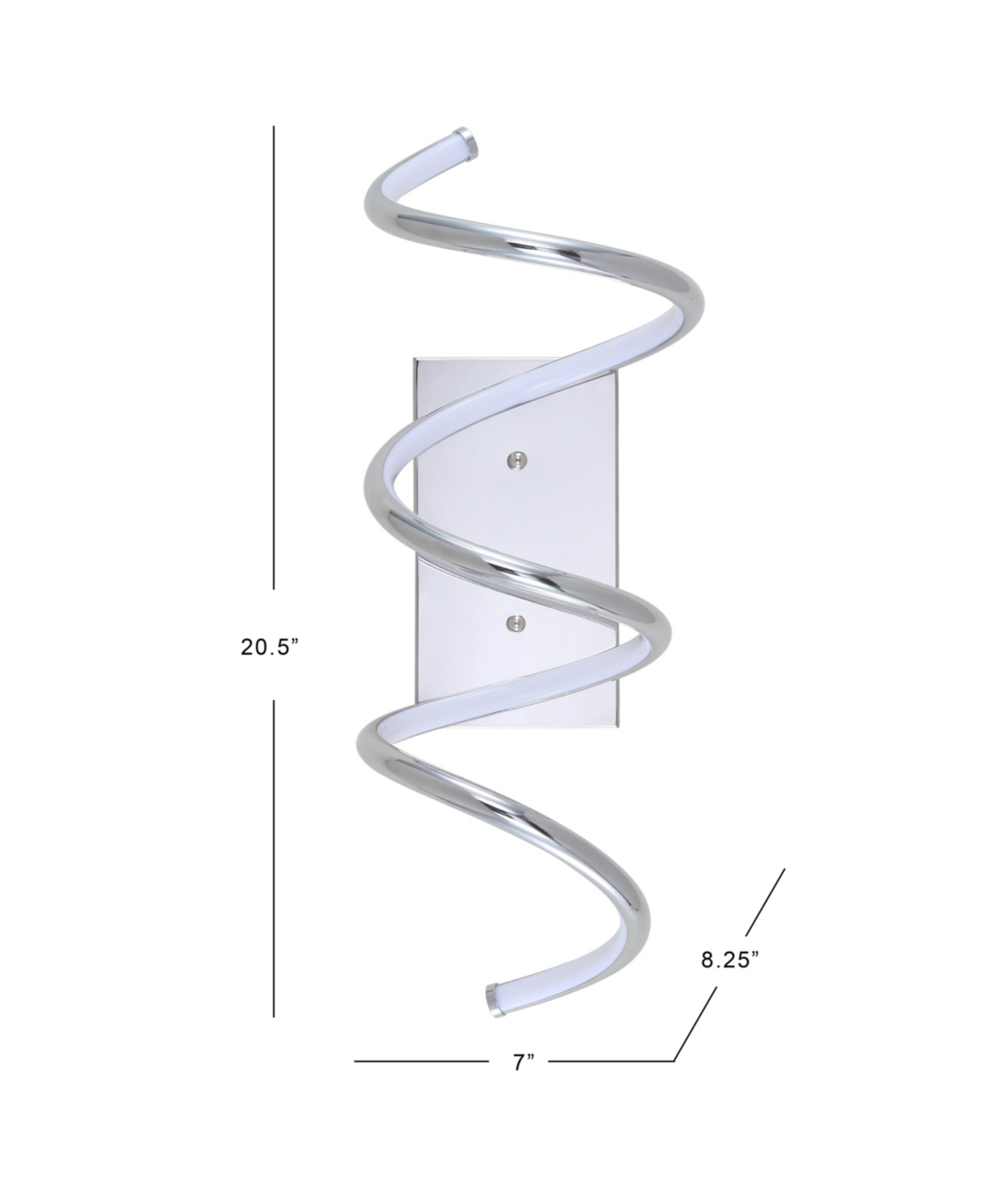 Jonathan Y Scribble 7" Modern Integrated Led Vanity Light Sconce In White