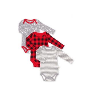 Snugabye Hot Cocoa Baby Boys and Girls Bodysuit 3 Pack