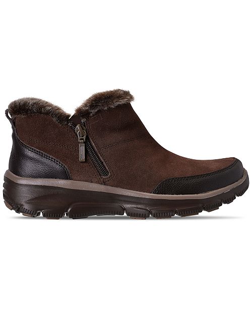 skechers relaxed fit easy going high zip women's ankle boots