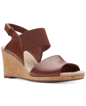 Clarks Collection Women's Laffely Lily Wedge Sandals Women's Shoes