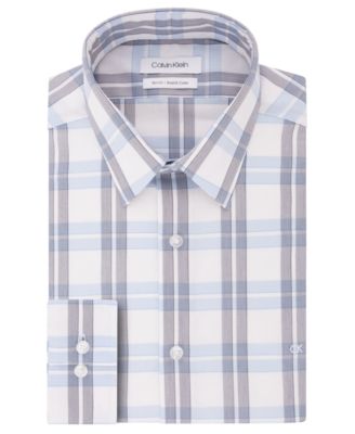 Calvin Klein - Men's Slim-Fit Gingham Dress Shirt