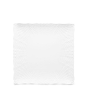 Noritake Cher Blanc Square Dinner Plate In White