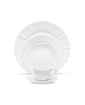 Noritake Cher Blanc 5 Piece Round Place Setting In White