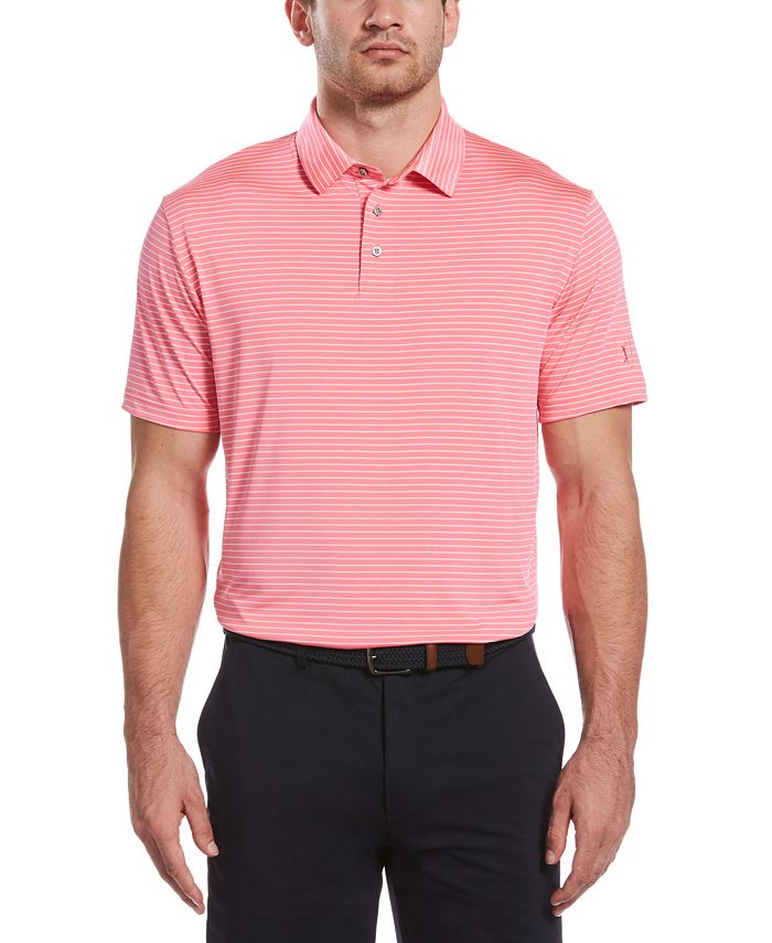 PGA TOUR Men's Striped Golf Polo - Macy's