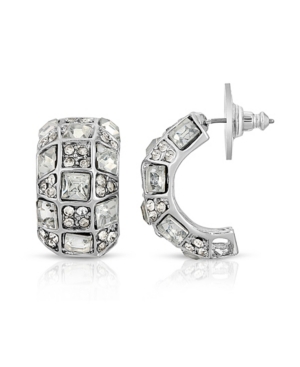 image of 2028 Silver-Tone Crystal Earrings
