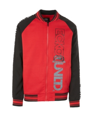 Ecko Unltd Men's Vert Printed Take Varsity Jacket