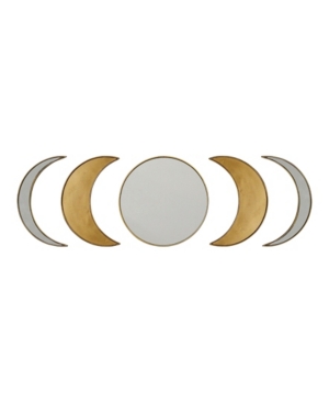 Stratton Home Decor Moon Phase Wall Mirror In Yellow