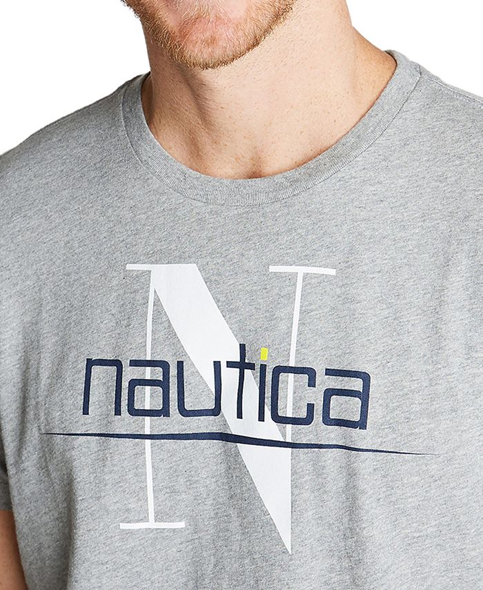 Nautica Men's Long Sleeve Boat and Flag Tee Shirt Macy's