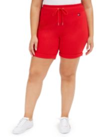 Plus Size Cuffed Shorts