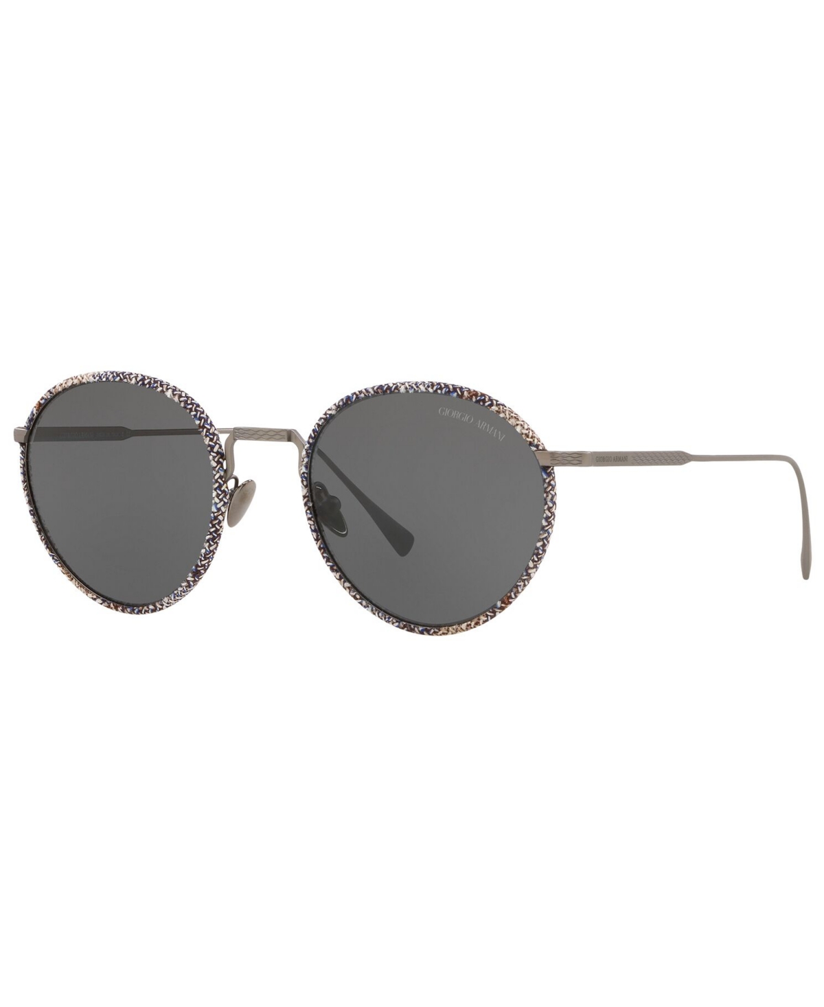Giorgio Armani Men's Sunglasses In Matte Gunmetal,grey