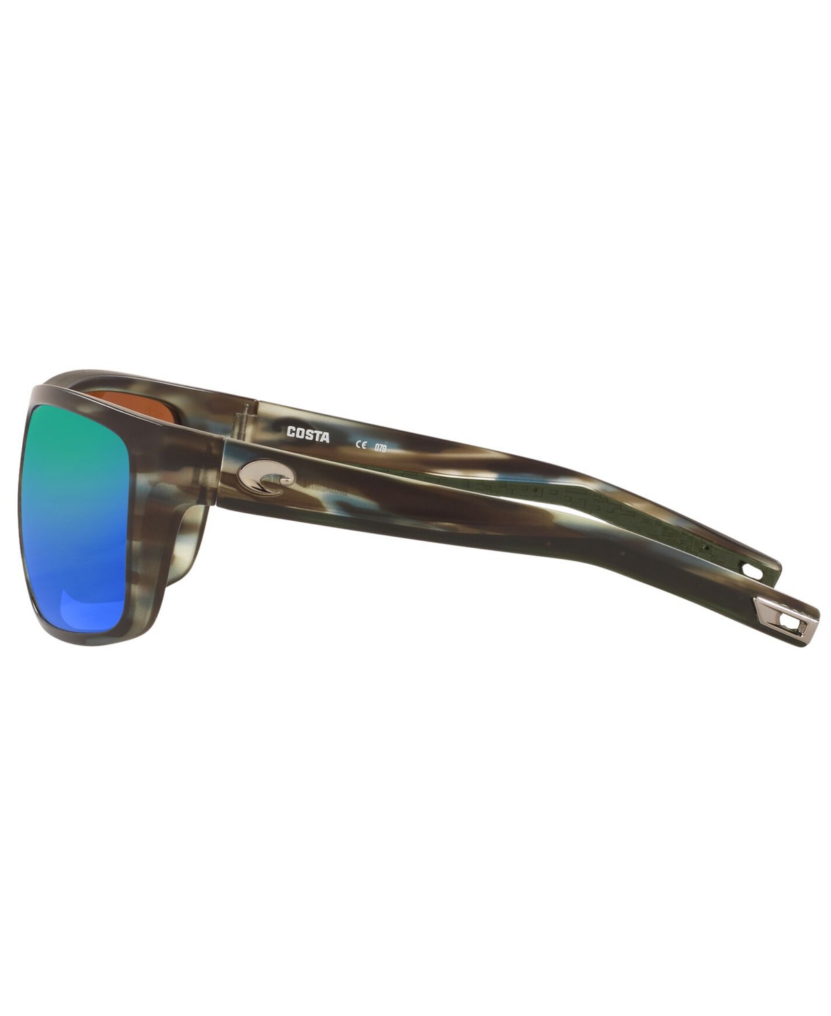Costa Del Mar Men's Broadbill Polarized Sunglasses In 253 Matte Reef,green Mirror 580g