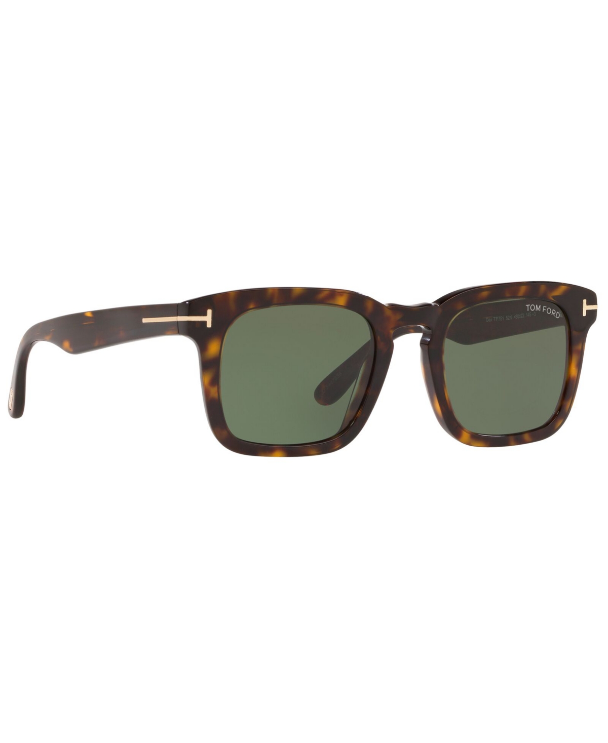Tom Ford Men's Sunglasses, Tr001097 In Tortoise,green